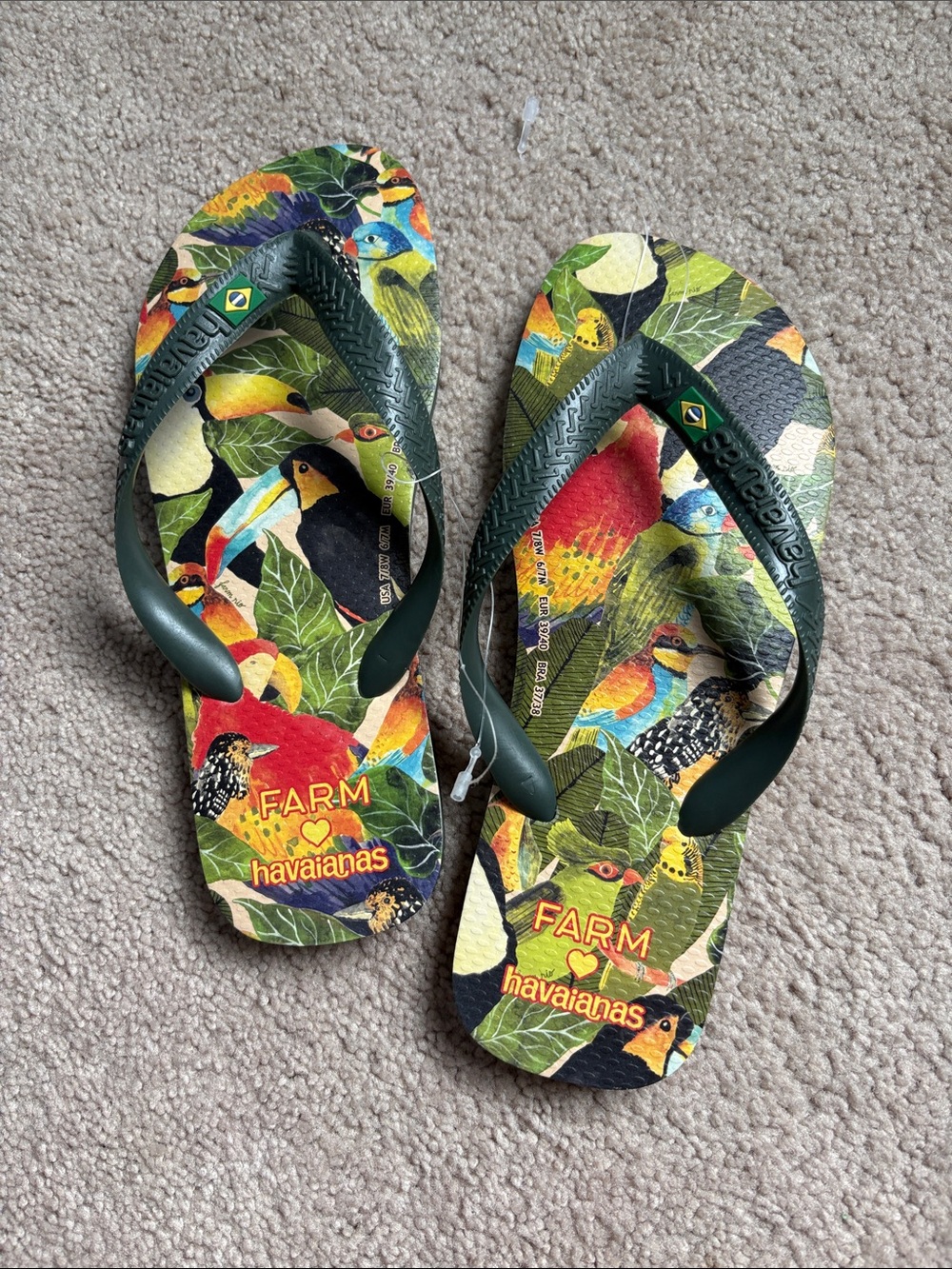 Havaiana's Farm Rio flip flops